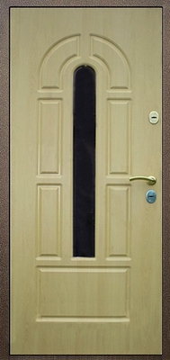 Дверь с порошковым напылением PN 120 с зеркалом