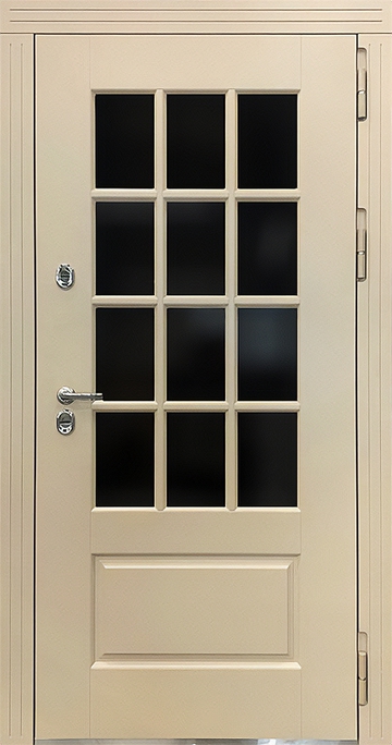 Дверь с МДФ и стеклом № 238