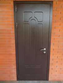 Дверь с рисунком на металле