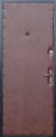 Недорогая серая дверь VK2 с винилискожей