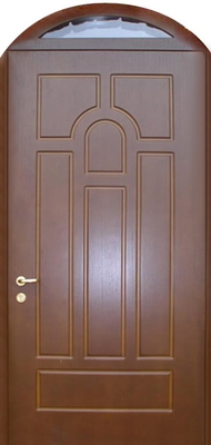 Арочная дверь МДФ со стеклом № 93