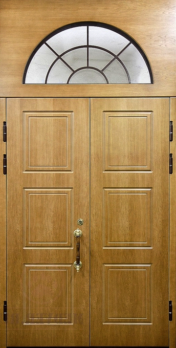 Дверь с МДФ и стеклом № 33