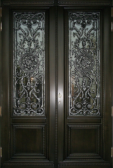 Парадная дверь с МДФ шпон K13