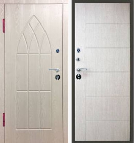 Металлическая дверь с белым МДФ