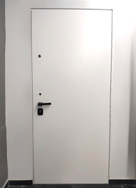 Белая дверь со скрытыми петлями