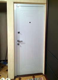 Белая стальная дверь