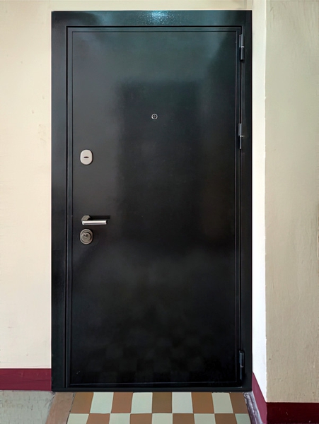 Черная входная дверь