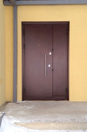 Коричневая дверь для частного дома