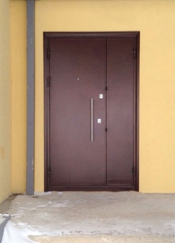 Коричневая дверь для частного дома