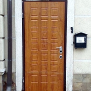 Фото входных дверей с филенчатыми панелями