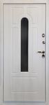 Дверь МДФ со стеклом и ковкой № 183