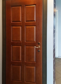 Стальная дверь с фрезеровкой МДФ