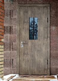 Дверь с гладкой текстурной панелью