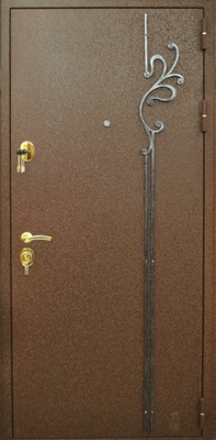Дверь с порошковым напылением и ковкой PN 141