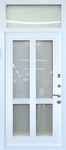 Дверь с МДФ и стеклом № 116
