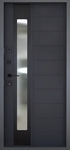 Дверь с МДФ и стеклом № 155