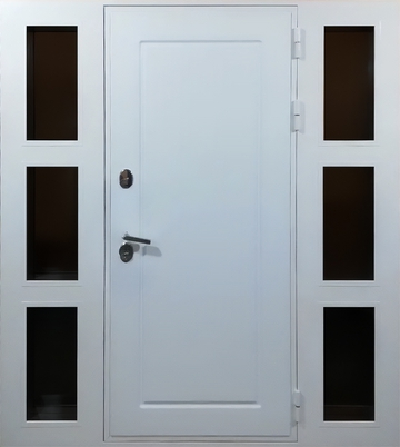 Дверь с МДФ и стеклом № 165