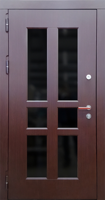 Дверь с МДФ и стеклом № 192