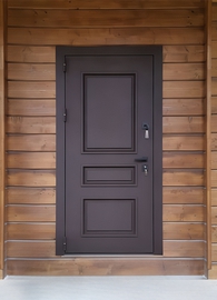 Дверь с металлобагетом