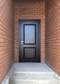 Дверь с металлобагетом