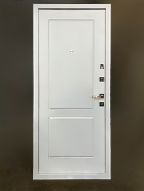 Дверь с отделкой белым МДФ