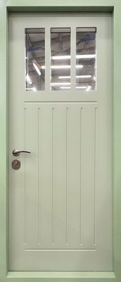Дверь с порошковым напылением и стеклом PN 167