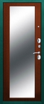 Дверь с порошковым напылением PN 124 с зеркалом