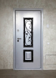 Дверь серого цвета