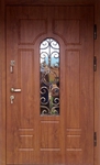 Дверь с МДФ и стеклом № 27