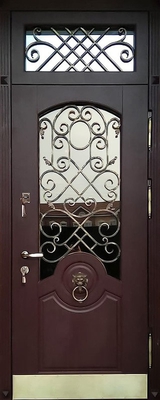 Дверь с МДФ и стеклом № 30