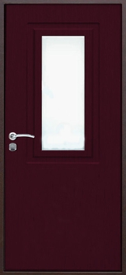 Дверь с ламинатом и стеклом Z5