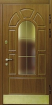 Дверь с МДФ шпон и стеклом № 10
