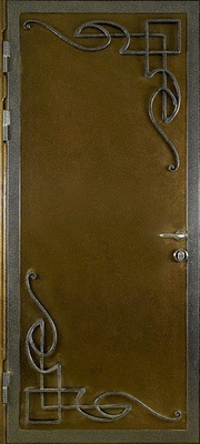 Дверь с порошковым напылением и ковкой PN 133