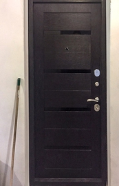 Темная дверь МДФ в квартире