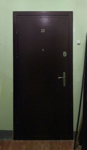 Дверь в квартиру с порошковым напылением