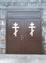 Двустворчатая дверь для храма