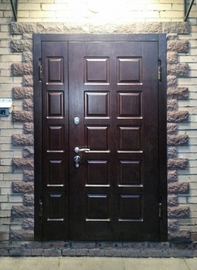 Дверь в частный дом с филенчатыми панелями