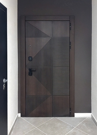 Коричневая квартирная дверь