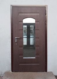 МДФ дверь с фигурным стеклом