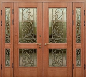 Парадная дверь с МДФ шпон K5