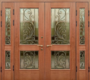 Парадная дверь с МДФ шпон K5