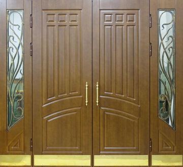 Парадная дверь с МДФ шпон K8