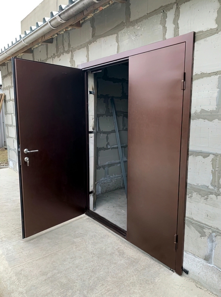 Полуторная порошковая дверь-02