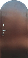 Фото арочной двери с порошковым напылением