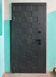 Серая панель с фрезеровкой