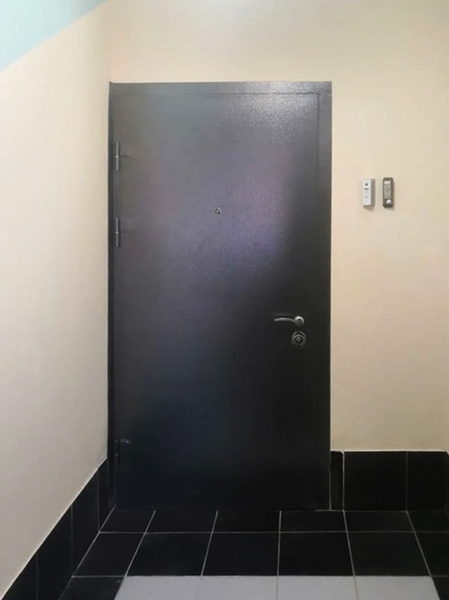 Серая порошковая дверь