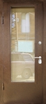 Дверь с порошковым напылением и стеклом № 3