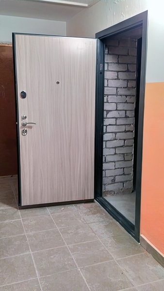 Стальная дверь в новостройке