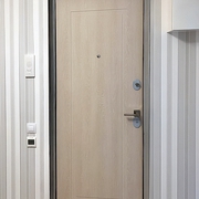 Фото металлических дверей с МДФ панелями