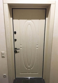 Стальная МДФ дверь